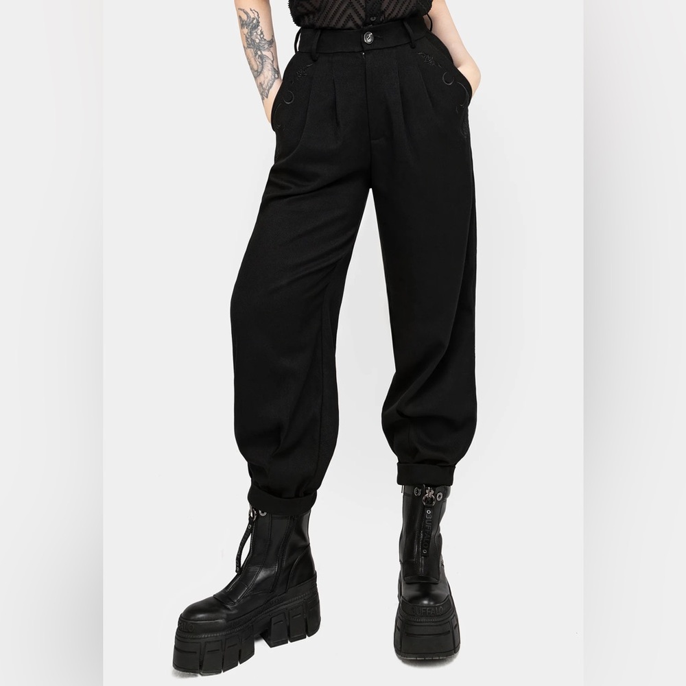 Disturbia Dianne Embroidered Balloon Trousers